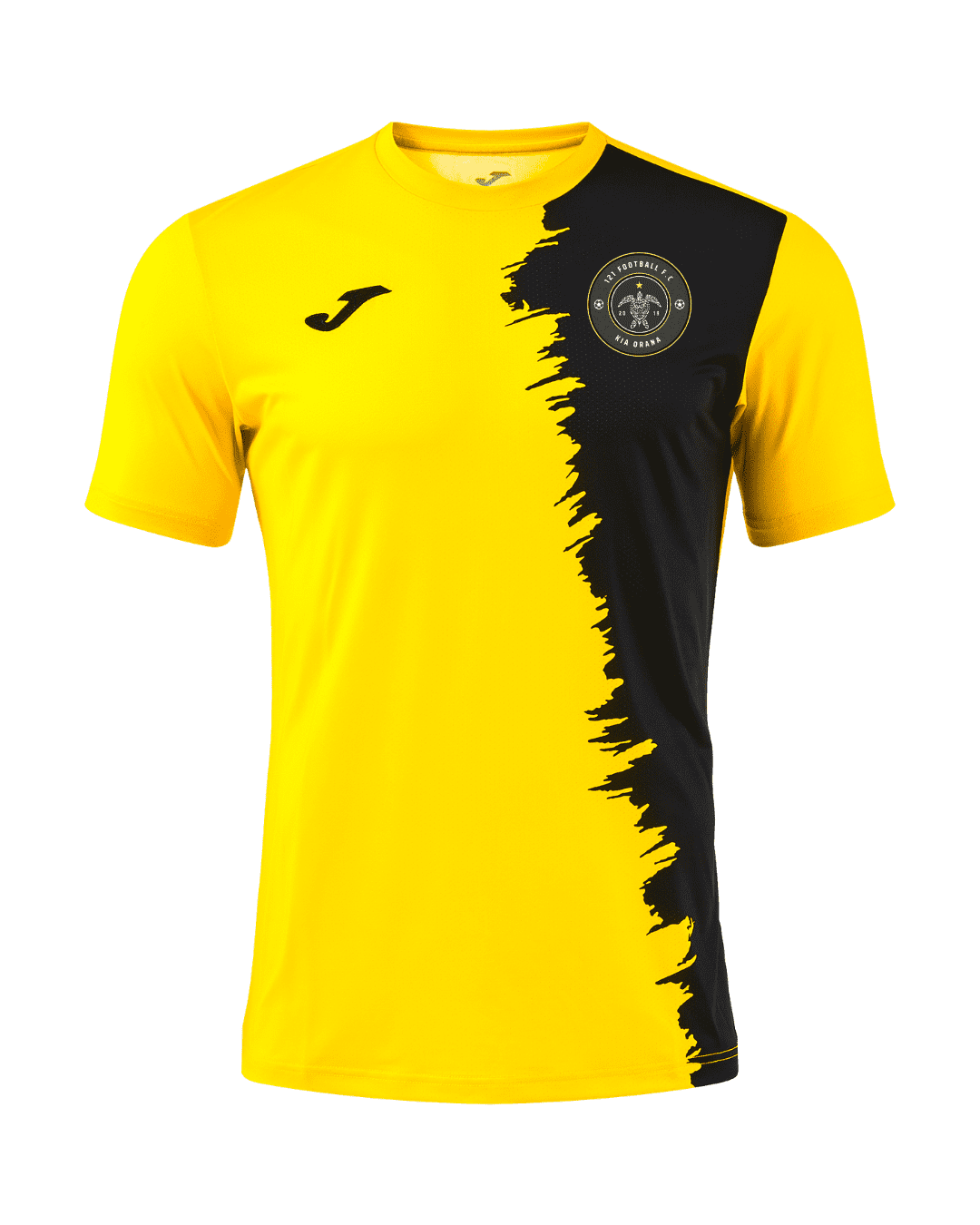 1-2-1 Football Picasho City Playing Shirt - Yellow/Black