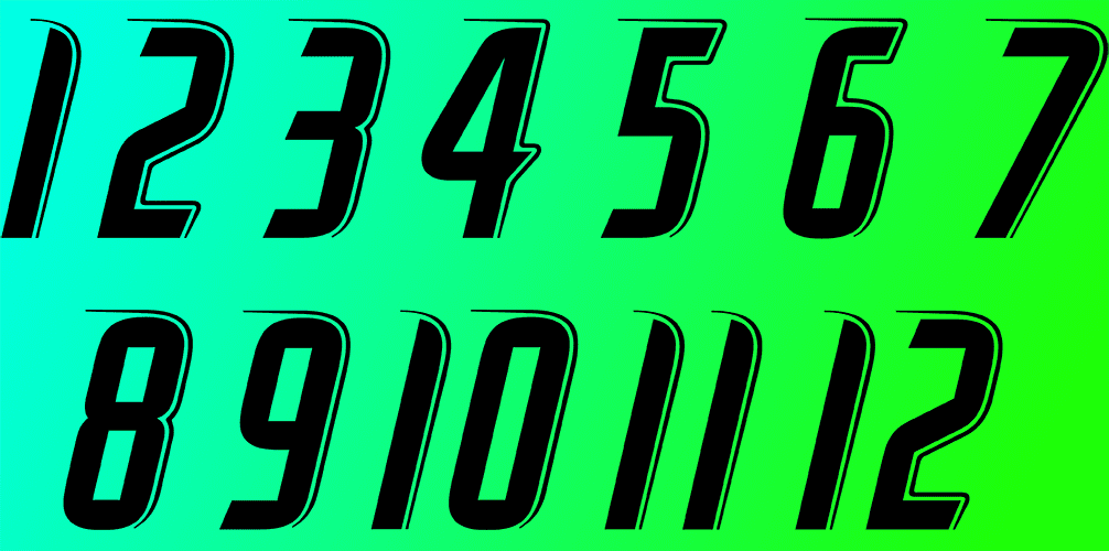 Euro Shirt Numbers