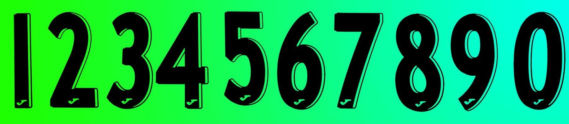 Joma  Shirt Numbers