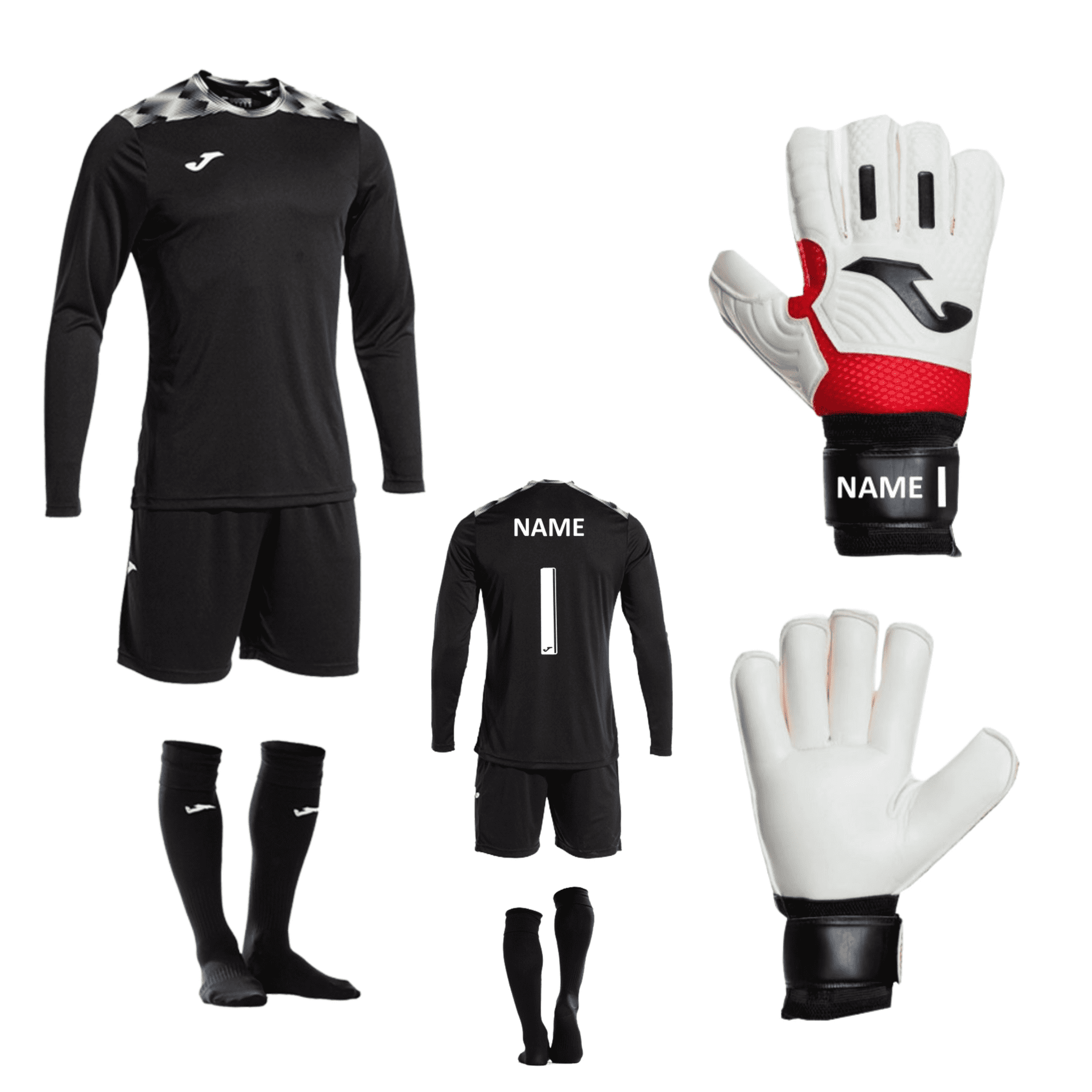 Joma Zamora Goalkeeper Kit and Glove Bundle