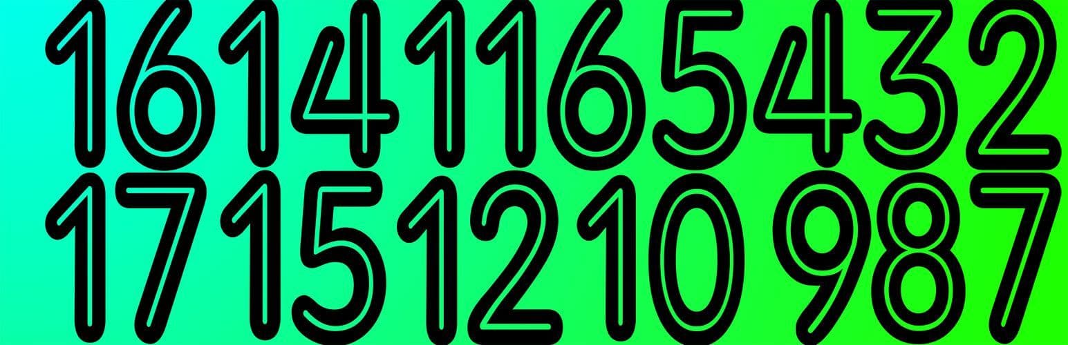 Printed Shirt Numbers