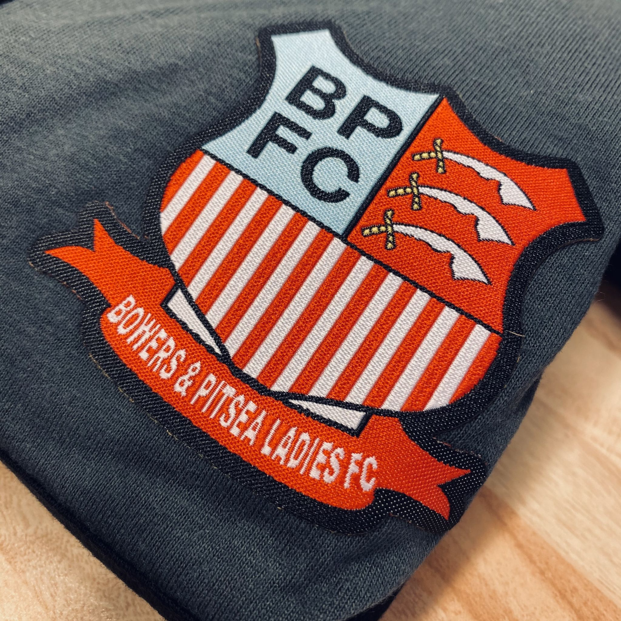 Woven Heat Applied Badge - Minimum 50pcs